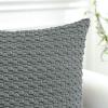 JOTOM 2-Pack Corduroy Pillow Covers, 3D Bubble Texture, Gray, 20 x 20 in view 2