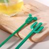 6 x Cocktail Stir Sticks - Fun Flamingo Cactus Design view 3