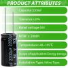LongZYU 20-Pack 2200µF 50V Aluminum Electrolytic Capacitors view 4