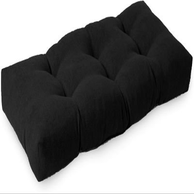 Bench Cushion 120x40 Beige/Green/Red, Washable, 10 cm Thick, Non-Slip, Black 110x50 cm