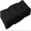 Bench Cushion 120x40 Beige/Green/Red, Washable, 10 cm Thick, Non-Slip, Black 110x50 cm view 1