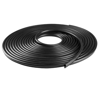 Silicone Rubber Seal for Doors and Windows, 10 m, Black TPE Weather Strip for 36 mm Gaps