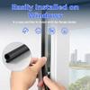 Silicone Rubber Seal for Doors and Windows, 10 m, Black TPE Weather Strip for 36 mm Gaps view 3