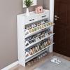 Narrow Shoe Cabinet with Hidden Drawers view 4