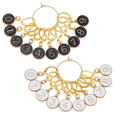 UNICRAFTALE 20 Pcs Stitch Markers with 0-9 Numbers