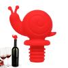 Snail-Shaped Wine Stopper - Reusable Silicone Bottle Seal for Red and White Wine view 1