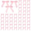 Tikplus Pink Satin Bows, 50-Piece Set for Gift Wrapping, Cake Decor & DIY view 1