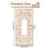 SUPERFINDINGS 2-Piece Rubber Hollow Wood Carved Onlay Application view 2
