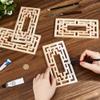 SUPERFINDINGS 2-Piece Rubber Hollow Wood Carved Onlay Application view 3