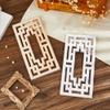 SUPERFINDINGS 2-Piece Rubber Hollow Wood Carved Onlay Application view 4