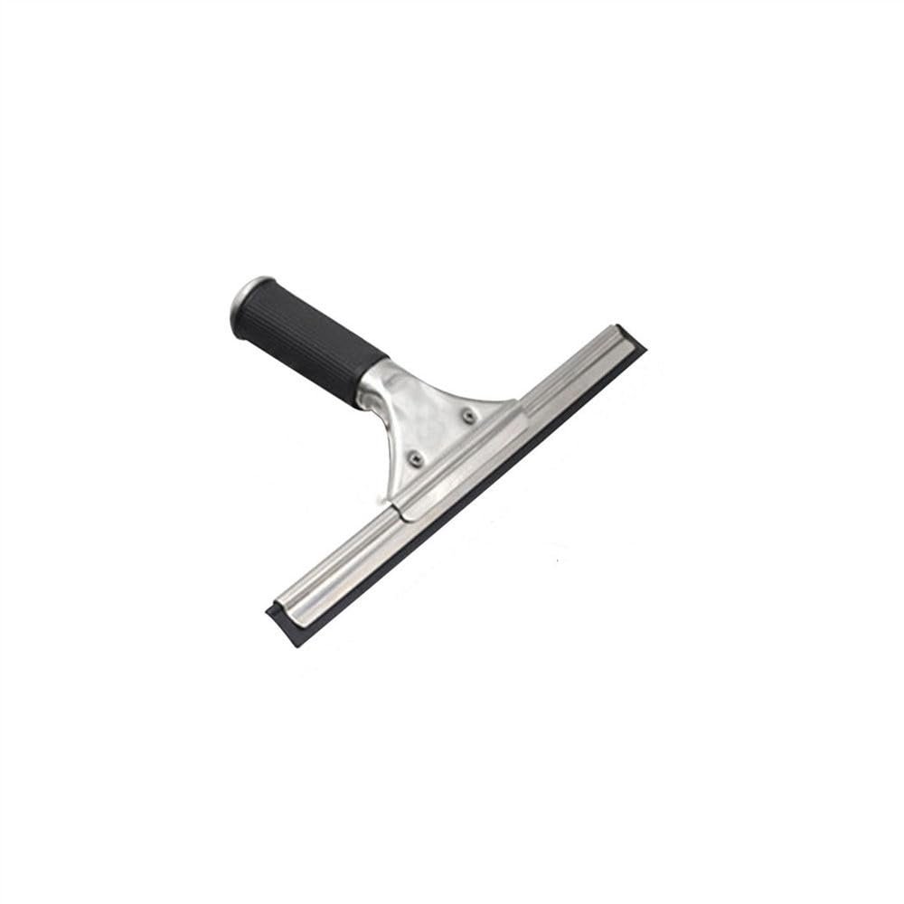 25 cm Stainless Steel Non-Slip Squeegee for Wet Rooms, Silver Finish