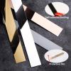 LKYJD 25 mm × 12 m Stainless Steel Peel-and-Stick Wall Trim, Black view 4