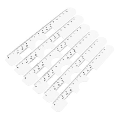 MAGICLULU Plastic Pupillary Distance Rulers, 6-Piece Set with Nose Bridge