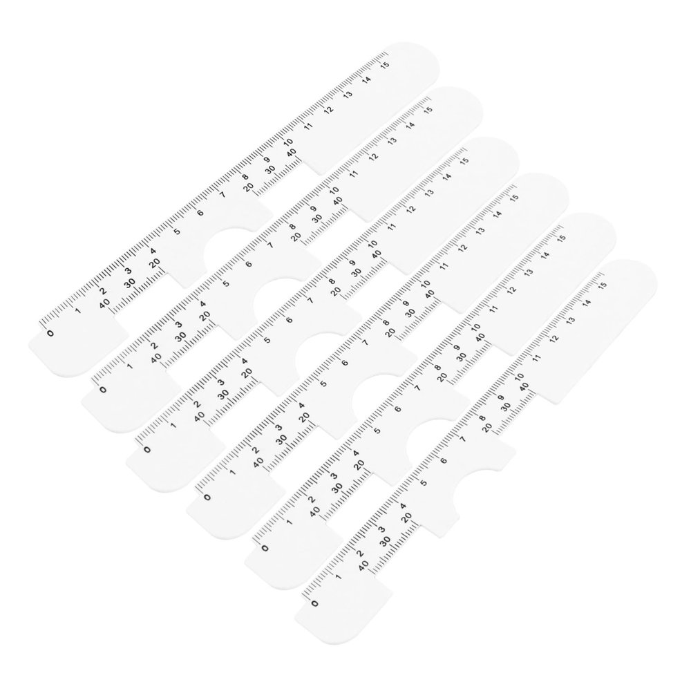 MAGICLULU Plastic Pupillary Distance Rulers, 6-Piece Set with Nose Bridge