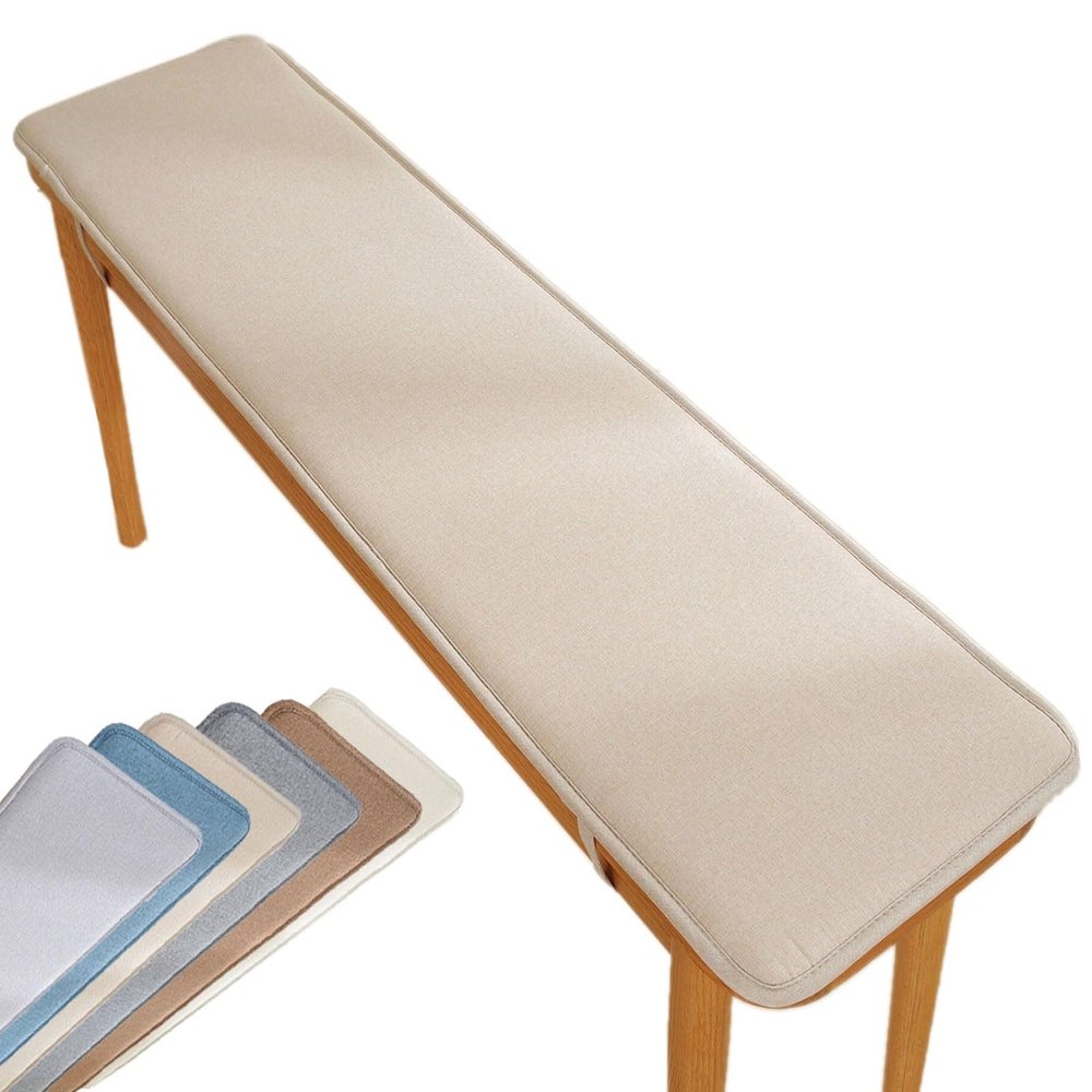 VEAI Bench Cushion for Indoor & Outdoor Use, Khaki, 50 x 170 cm