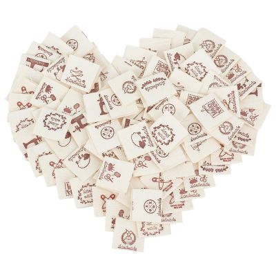 letsinstyle 100 Pack Cotton Clothing Labels