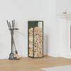 Firewood Rack Olive Green 25 x 25 x 80 cm Cold-Rolled Steel view 1