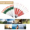 Beimus 10 Wooden Fishing Floats with Long Tails, Vertical Drift Floats view 2