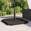 NQJIBUE Patio Umbrella Weight Plates, 4-Piece Set, Black Granite, Triangular, 14 kg view 3
