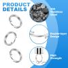 PATIKIL 60-Piece Keyring Set view 3
