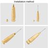 Lpitoy Leatherworking Awl with Wooden Handle view 2