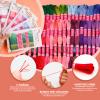 Tundi Embroidery Thread, 12 Strands of Red Series Thread for Cross-Stitch and Bracelet Making view 4