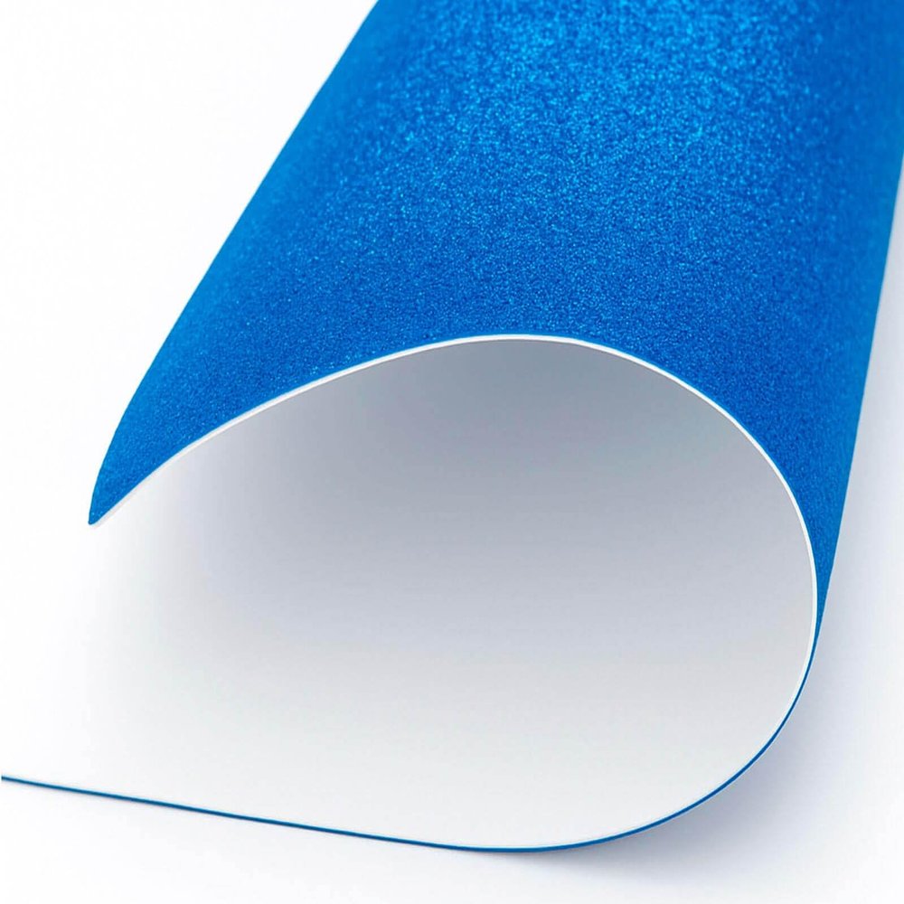 INNSPIRO EVA Foam, Sky Blue, Glitter Sheet 20 x 30 cm x 2 mm, 5 Pack