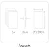 INNSPIRO EVA Foam, Sky Blue, Glitter Sheet 20 x 30 cm x 2 mm, 5 Pack view 3