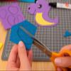 INNSPIRO EVA Foam, Sky Blue, Glitter Sheet 20 x 30 cm x 2 mm, 5 Pack view 4