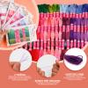 Tundi Embroidery Thread, 12 Strands of Purple Series view 4