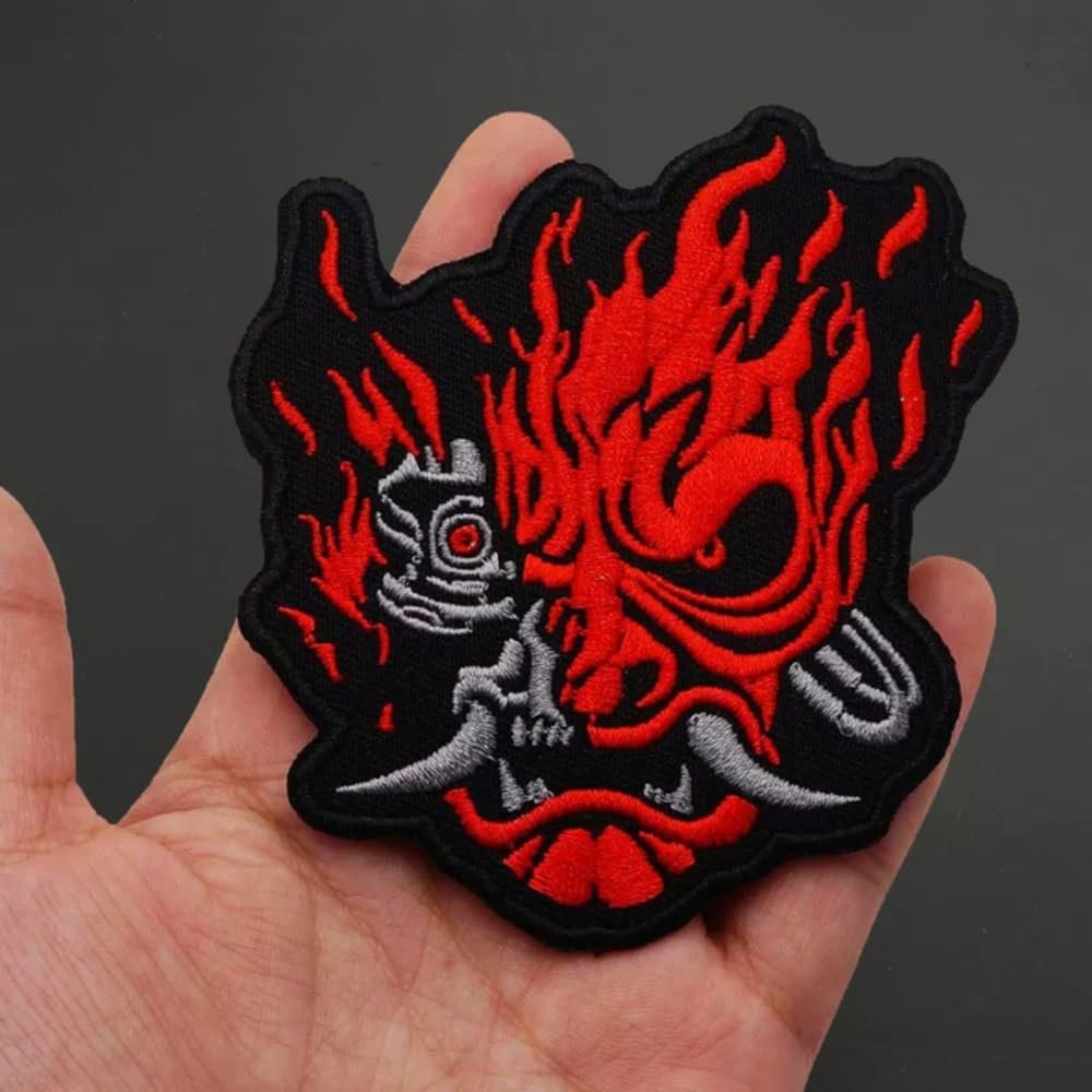 Funny Burning Devil Velcro Patch