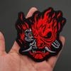 Funny Burning Devil Velcro Patch view 1