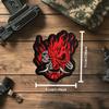 Funny Burning Devil Velcro Patch view 2