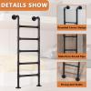 Emergency Ladder for Window Wells, Sturdy Metal Step Ladder for Safe Climbing, 1.8 m, Ideal for High Beds, Outdoor Decks and RVs, Black (200 cm) view 3