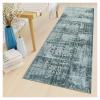 BORKOY Blue Abstract Runner Rug, 70 x 250 cm view 2
