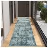 BORKOY Blue Abstract Runner Rug, 70 x 250 cm view 4