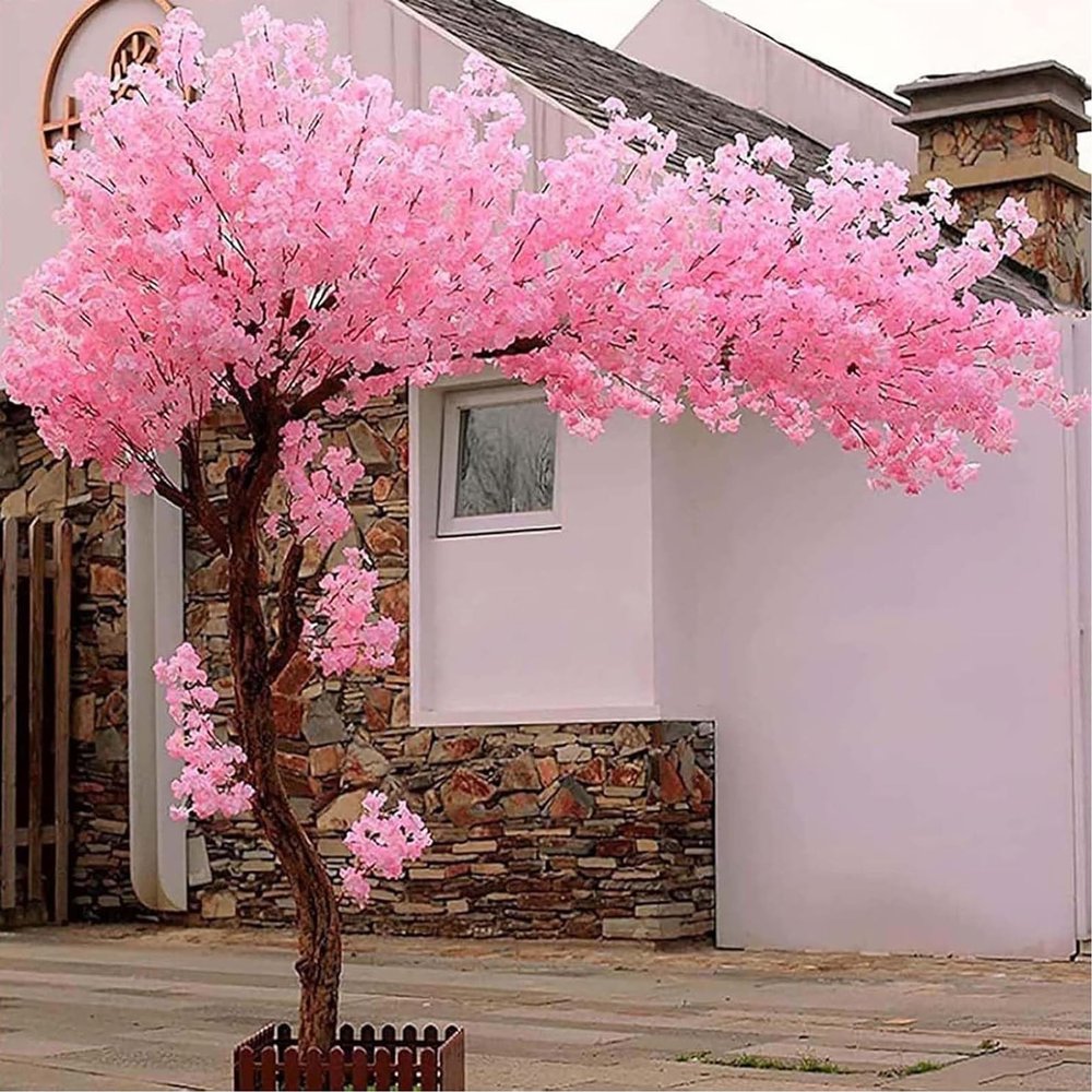 ZenSeFarin Large Artificial Japanese Cherry Blossom Tree, Indoor & Outdoor, 3 x 2 m