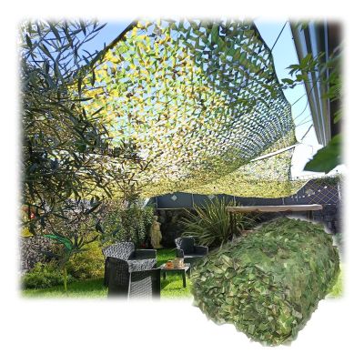 Camouflage Net 3 x 9 m, Green, for Hunting, Camping, Gardens and Privacy