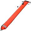 Orange Dive Marker Buoy, 1.8 m x 17.8 cm, with Reflective Strips and Inflation Valve for Diving Safety view 1