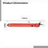 Orange Dive Marker Buoy, 1.8 m x 17.8 cm, with Reflective Strips and Inflation Valve for Diving Safety view 4