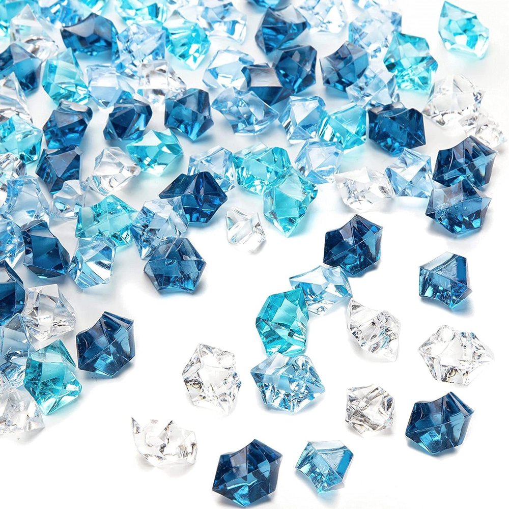 Catelves 100 Pcs Blue Decorative Stones