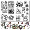 CRASPIRE 2 Sheet Snowman Stamp Set view 1