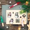 CRASPIRE 2 Sheet Snowman Stamp Set view 4