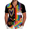 Foweknow Men's Short-Sleeve Pride Parade Rainbow LGBTQ CSD Party Summer Shirt view 1