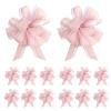 12 Pack Gift Bows, Large Pink Pull Bows 11 cm view 1