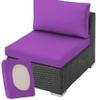JORTUIO Stretch Sofa Seat Cushion Cover, Purple, S: 50–70 cm view 1