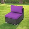 JORTUIO Stretch Sofa Seat Cushion Cover, Purple, S: 50–70 cm view 2