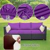 JORTUIO Stretch Sofa Seat Cushion Cover, Purple, S: 50–70 cm view 3