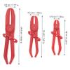 Cabilock 6-Piece Plastic Hose Clamp Pliers Set, One-Handed, Red view 2