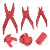 Cabilock 6-Piece Plastic Hose Clamp Pliers Set, One-Handed, Red view 3